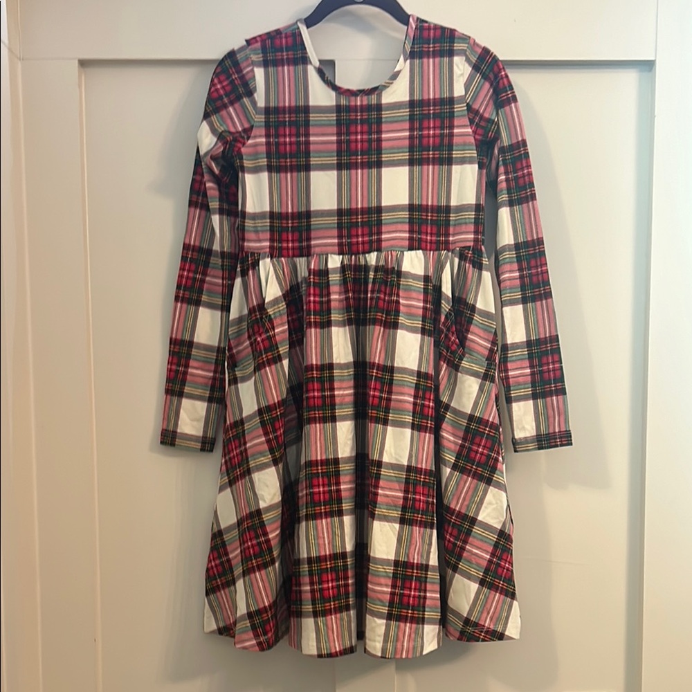 Hanna Andersson Plaid Long Sleeve Kids Dress